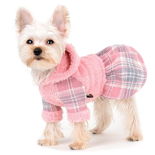 Yikeyo New Year Dog Dress Small Dog Sweater Dress Winter Warm Dog