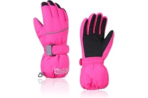 American Trends Kids Waterproof Winter Gloves Warm Snow Gloves Boys Girls Ski Gloves Toddler Mittens Windproof