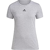 adidas Womens Playmaker Short Sleeve Tee L Medium Grey Heather