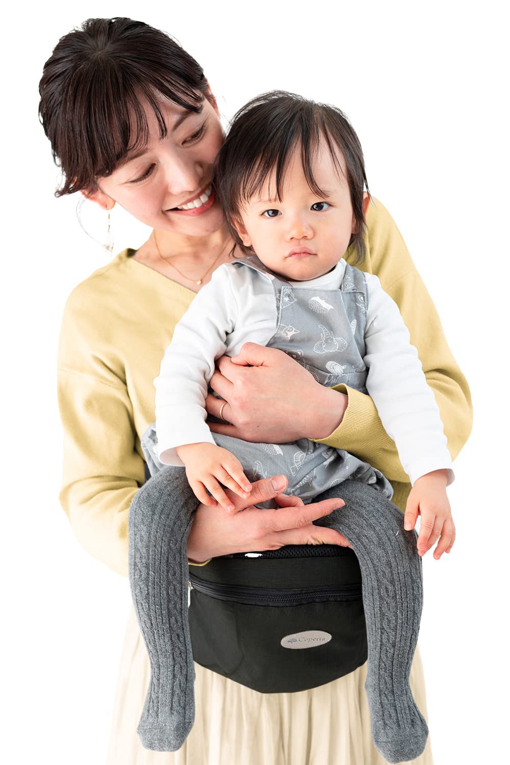Coperta【ひよこクラブに掲載】 クイック版 ヒップシート だっこひも コペルタ公式【座面突起追加 極厚クッション 日本語説明書付き】抱っこ紐 おんぶ紐 (ブラック)商品画像