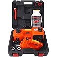 Trihelper Electric Car Jack Set 5 Ton Hydraulic Jack Car Lift Floor Jack with Integrated Tire Pump and Impact Wrench for Sedans SUV MPV Sedan Truck Change Tires Garage Repair