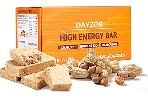 DAYZOB Food Rations, Emergency Food Rations, Peanut Flavor Rations Emergency 5800 Calories Survival Rations for Disaster Kits 1200g