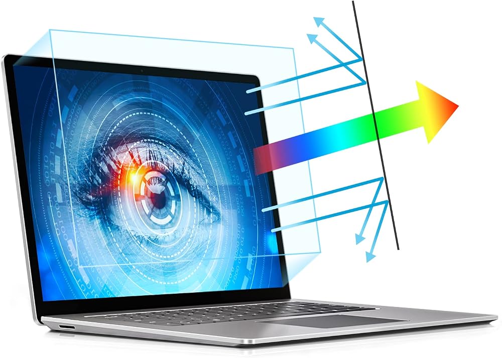 PYS Blue Light Screen Protector 14 Inch Laptop 2 Pack Anti-Glare