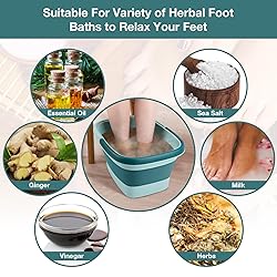 Udefineit Foot Bath Basin, Foldable & Portable Foot