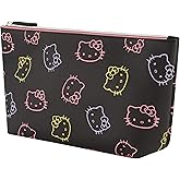 Hello Kitty Travel Makeup Bag, Trapezoid Cosmetic Organizer Pouch for Women