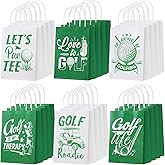 Resholder 30 Pcs Golf Party Favor Bags Sports Themed Party Decorations Golf Goodie Gift Bags with Handles Portable Candy Treat Pouch for Kids Boys Golfers Birthday Supplies