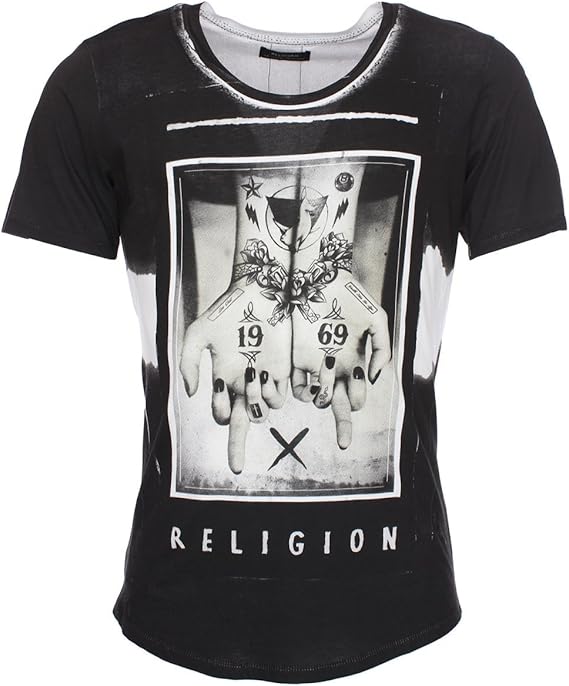 Religion Men's Era TShirt, White/Black, Small Amazon.co.uk Clothing