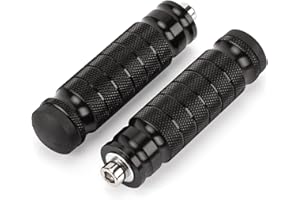 XINGWU Universal M8 Foot Pegs Bike Pegs CNC Anti-Skid Footpegs for Super 73 Yamaha Honda Suzuki Aprilia Electric Car Motorbike Scooter Mini Bike Ebike Dirt Bike Motorcycle Go Kart (Black)