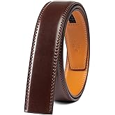 Founders & C Mens Leather Ratchet Belt Strap Only 1 3/8" Without Buckle,Replacement Strap Suitable for 40MM Slide Buckle
