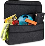 Vinsani Car Boot Organiser Bag Anti Slip Foldable Large Grey view 2