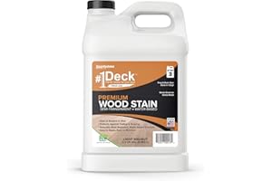SAVERSYSTEMS #1 Deck Premium Semi-Transparent Wood Stain for Decks, Fences, & Siding - 2.5 Gallon (Light Walnut)