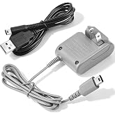 DS Lite Charger Kit Compatible with Nintendo DS Lite 100-240V AC Wall Plug Power Adapter Pack with Extra 44 &ldquo; USB Fast Charging Cable Universal Travel Charger Portable Handheld Console