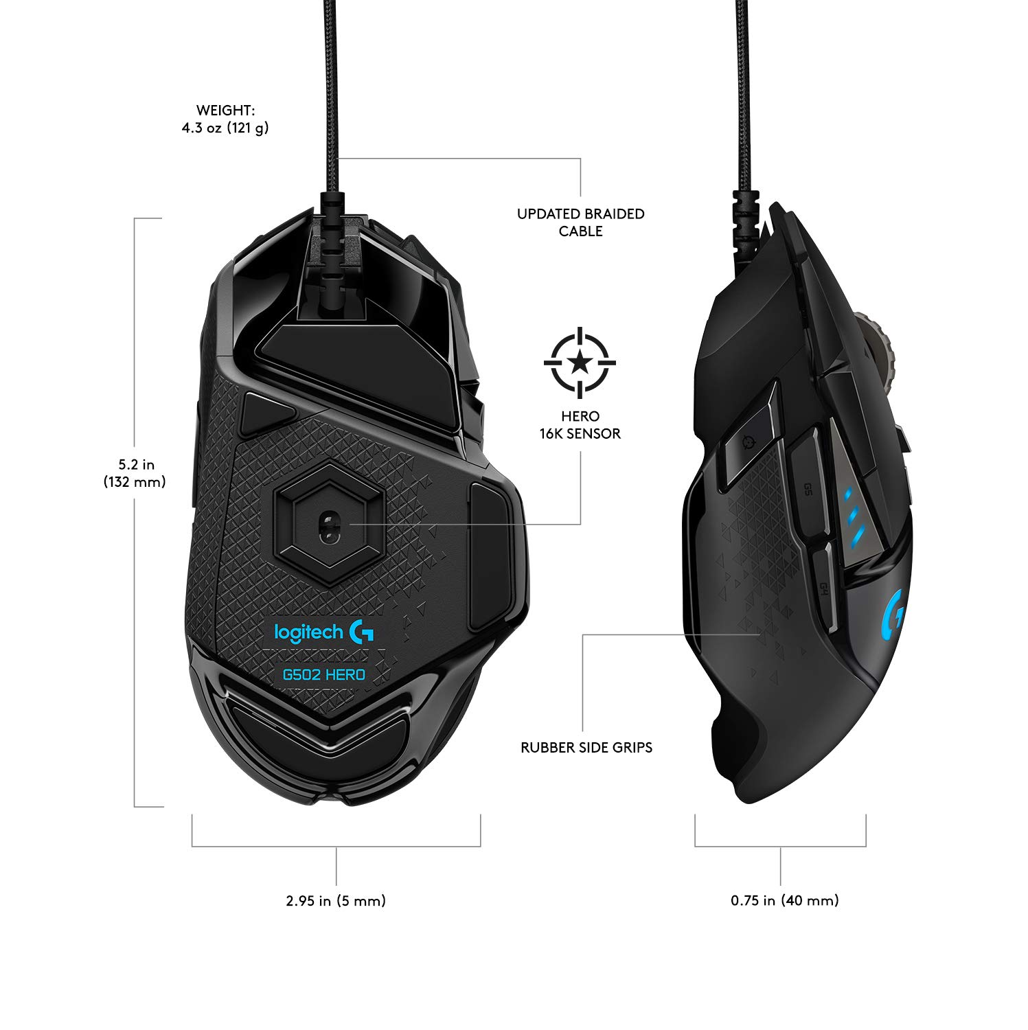 Logitech G502 High Performance Gaming Mouse - Image 4