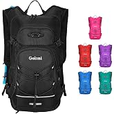 Hydration Backpack,Lightweight Hiking Backpack with 2L Water Bladder,Water Backpack for Biking, Running, Festival
