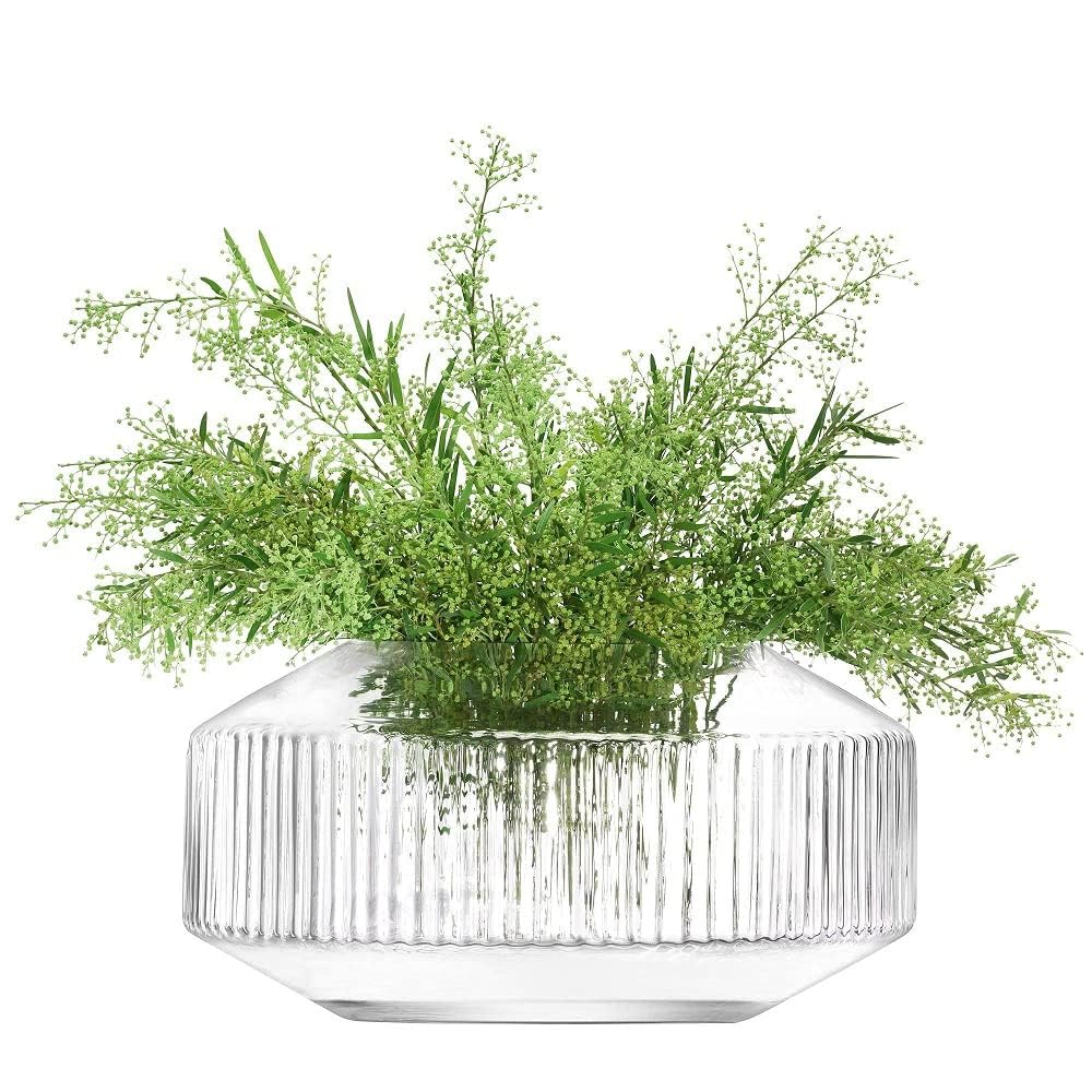 LSA International Rotunda Wide Vase H14cm Clear | 1 unit | Handmade Glass | RT04, One Size — image 1