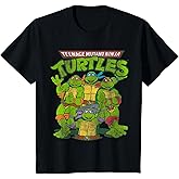 Kids Distressed TMNT Group T-Shirt T-Shirt