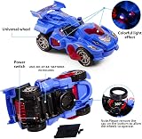 Highttoy Transforming Dinosaur Car Toy Blue 3-7 Years Lights Music 2 in 1 view 4