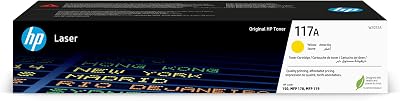 HP W2072A 117A Original Yellow Laser Toner Cartridge 700 Pages 1 Pack