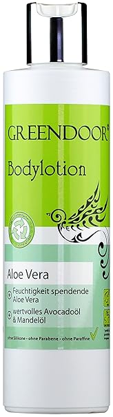 Greendoor Bodylotion Aloe Vera 250ml, Körperlotion in Top Manufaktur-Qualität ohne Silikon, ohne Parabene, vegan, Körpermilch