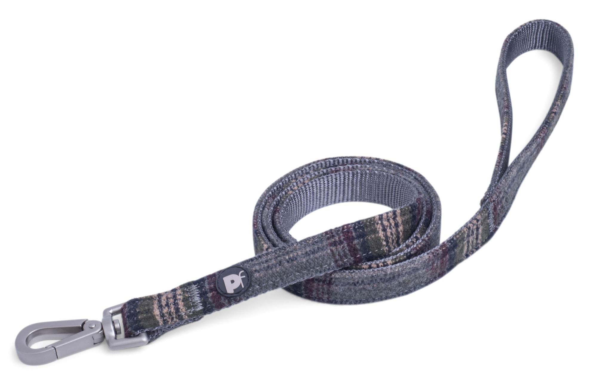 Petface Grey Tweed Lead, Medium