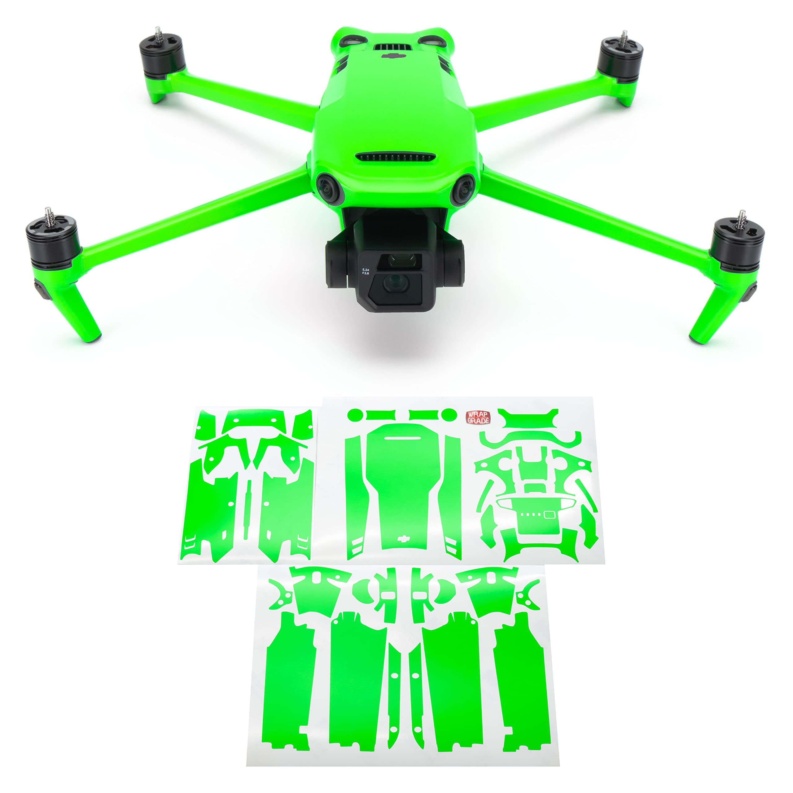 WRAPGRADE Full Skin Stickers Compatible with Mavic 3 / Mavic 3 Classic (NEON GREEN)