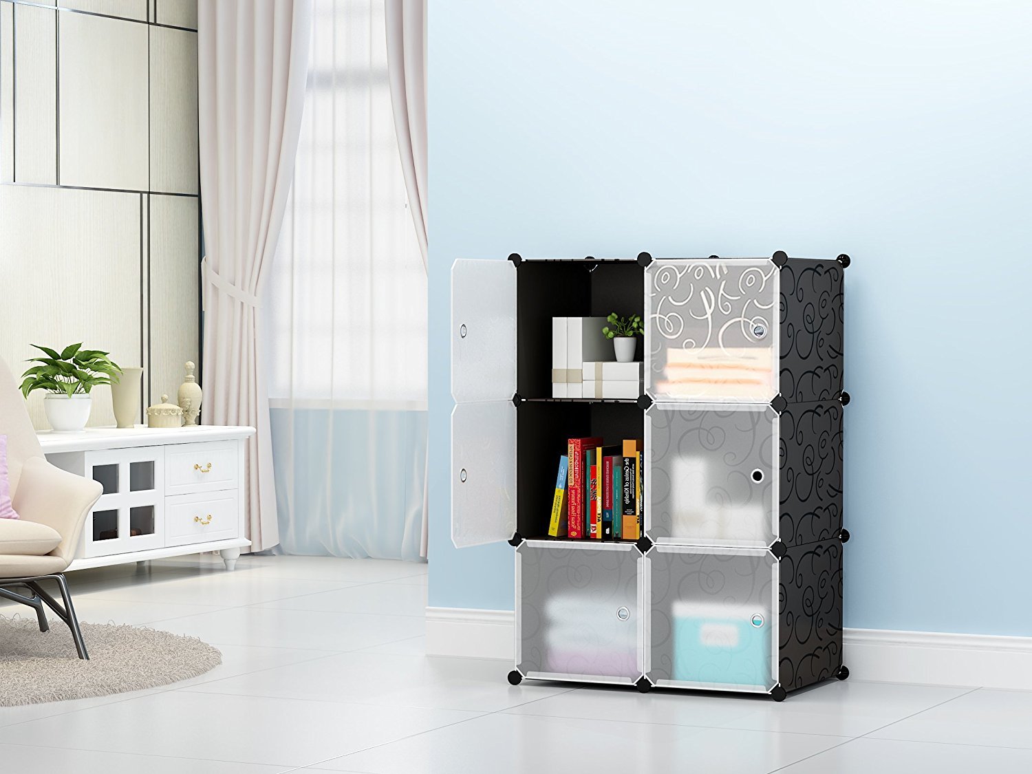 Kris Toy Cubes Collapsible Diy Shelf Storage Almirah Cabinet