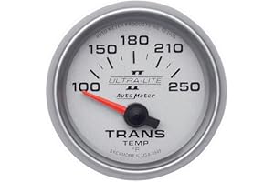 Auto Meter 4949 Ultra-Lite II 2-1/16" 100-250 F Short Sweep Electric Transmission Temperature Gauge
