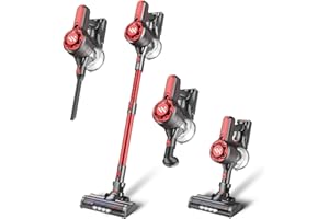 ZOKERVACUUM Vacuum Cleaners for Home, Cordless Vacuum Cleaner with 80000 RPM High-Speed Brushless Motor, 2200mAh Powerful Lithium Batteries, 5 Stages High Efficiency Filtration, Up to 30 Mins Runtime Vacuum