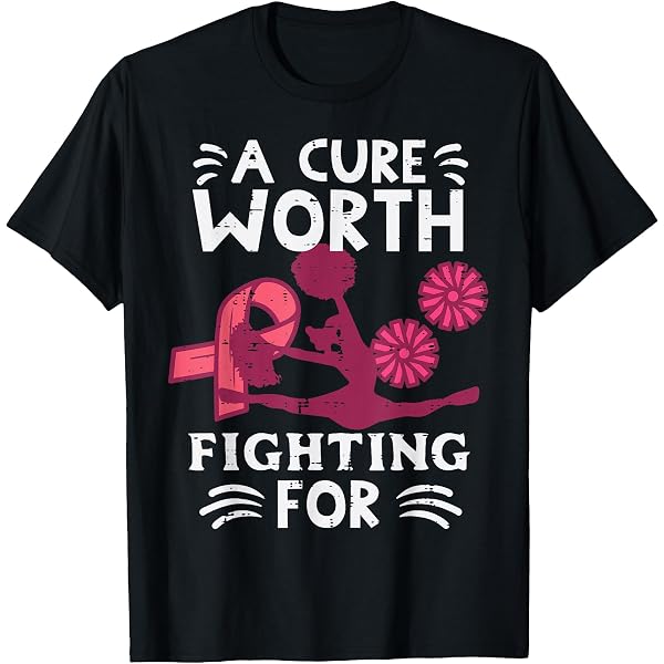 T-Shirt Femme "Cancer Warrior" - Message De Soutien Et De Sensibilisation, Col En V, Coupe Classique