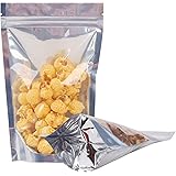 LOKQING 100 PACK Mylar Bags for Food Storage and Resealable Bags for Small Business Packaging Supplies Great for Party Favor