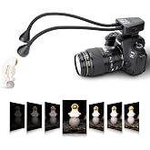 JJC Flexible LED Arm Light for Macro Photography with 10-Level Brightness | 11.4" Bendable, CRI95+, 5600K, USB-C Charging, Compatible w/ Canon Nikon Sony Olympus DSLR, for Insert Plant Jewelry Shooting