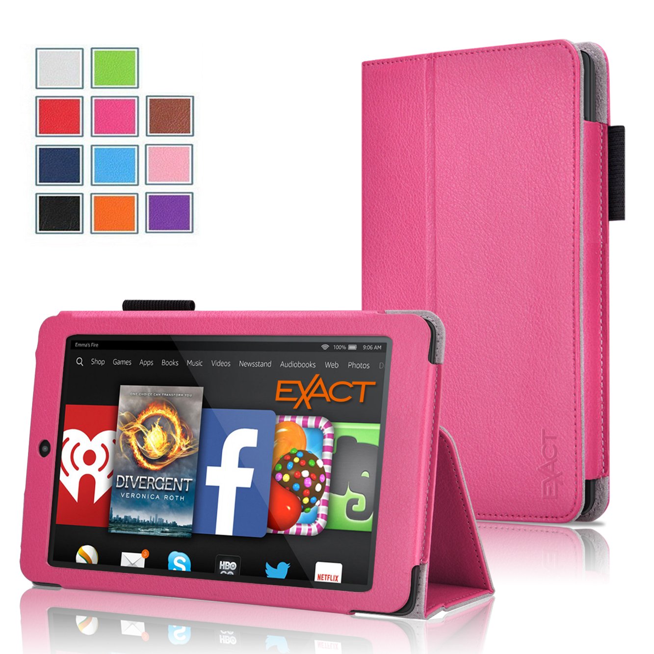 Exact PRO Series Pink Case "PU Leather" For Amazon Kindle Fire HD 6 2014 852659380800 eBay