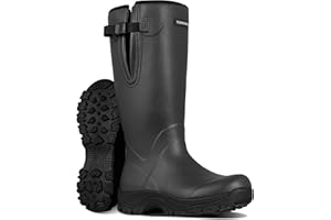 TerraTrax Men's Winter Rubber Boots & Heavy Duty Work Boot, Waterproof Insulated Muck Rain Boots for Snow, Farm, Hunting & Ic