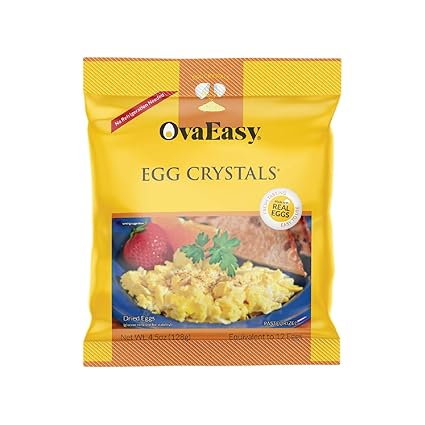 Amazon Com Ovaeasy Dehydrated Egg Crystals 4 5oz 128g Bag Powdered Eggs Made From All Natural Ingredients Easy To Prepare Egg Powder Dehydrated Food Perfect For Camping Backpacking Dehydrated Eggs