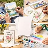 LUFEEMGA 40 Sheets A5 Watercolour Paper 300gsm 140lb Cold Pressed uter view 7