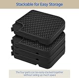 Yaheetech 4 Piece Cantilever Parasol Base Stand 60 L Water/Sand Capacity HDPE view 6
