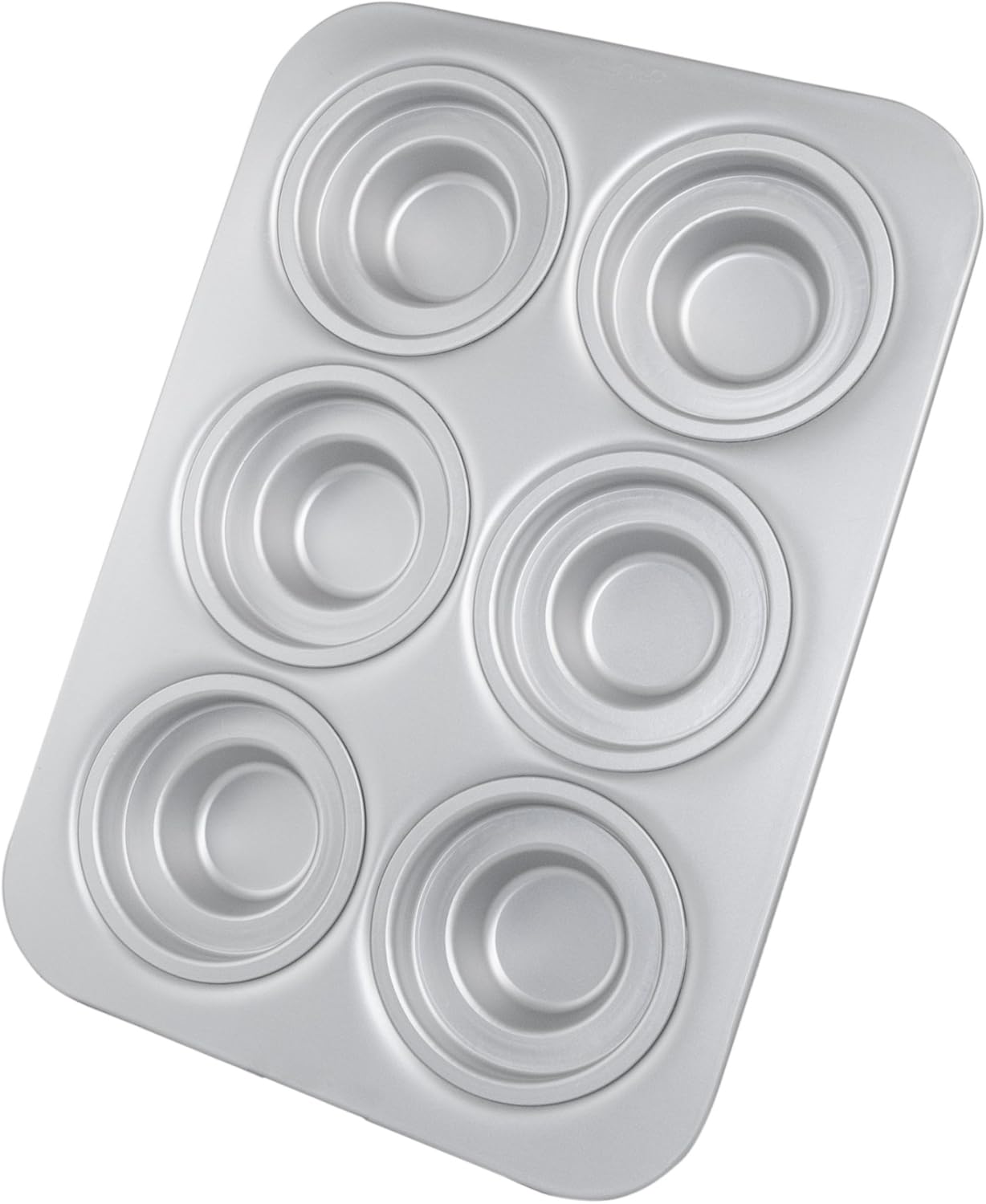 Fat Daddio's Crown Muffin/Cupcake Pan with 6 Round Shaped