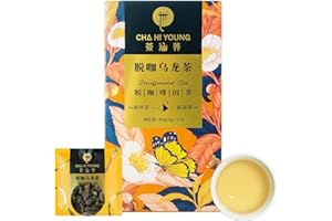 WT WEETEE CHA HI YOUNG Decaf Oolong Tea Bags, 100% Decaffeinated Oolong Loose Leaf, CO2-Decaffeinated, Drink All Day