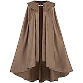 LTAKK Renaissance Cloak Women Medieval Cape Adult Witch Robe Ren Faire Halloween Costumes