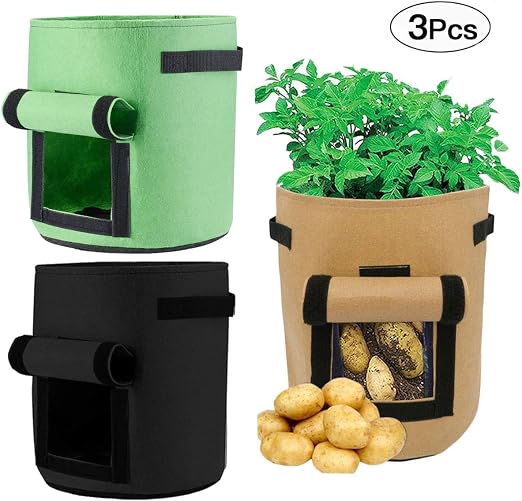 Mengger Bolsas de Cultivo de Papa Patatas Plantas Verduras jardín ...