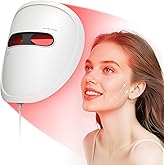Red Light Therapy Mask for Face, 2026 LED Face Mask Light Therapy, 4 Modes with Red/Blue/infrared/Dual Red & Blue Lights for Reduce Acne, Anti-Aging and Blemish Repair, Full Face Coverage, Lightweight