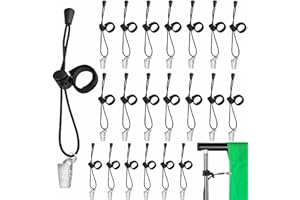 LinamHoz 20 pcs Backdrop Background Clips Holder, Adjustable Elastic Cord Replacement for Photo Video Studio, Tablecloth