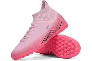 Biayvisas Soccer Cleats for Kids Turf Soccer Shoes Indoor Little/Big Boys Girls AG TF High-top Football Trainning Youth Athle