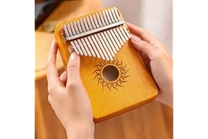 17 Keys Thumb Piano - Mini Keyboard Instrument, Musical Finger Piano with Clear Tones Birthday Unique Presents for Beginners 