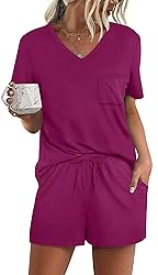RUBZOOF Women's Short Sleeve Pajama Sets with
