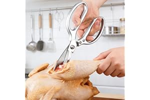 Kitchen Scissors All Purpose Duty Kitchen Shears,Durable Stainless Steel Cooking Utensils Gadgets, Dishwasher Safe,poultry sh