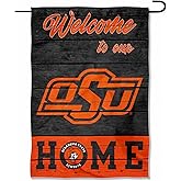 Oklahoma State Cowboys Welcome To Our Home Double Sided Garden Yard Flag