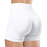 Unthewe Womens Workout Seamless Scrunch Butt Lifting Shorts High Waisted Tummy Control Gym Yoga Shorts