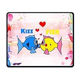 (mouse pad) Kiss Fish Whipstitch Gaming/Working