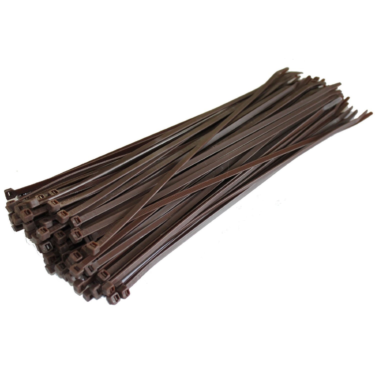 Brown Cable Ties (300mm x 4.8mm) - Pack of 100